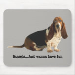 Basset Hound Fun Loving Mousepad