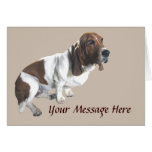 Basset Hound Greeting Card