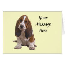 Basset Hound Greeting Card