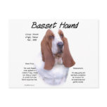 Basset Hound History Design postcards