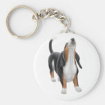 Basset Hound Howling Keychain