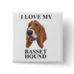 Basset Hound love buttons