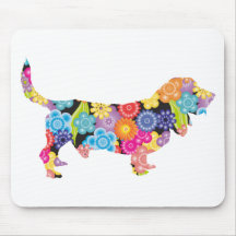 Basset Hound Mouse Pads