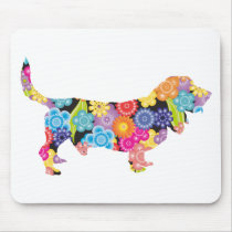 Basset Hound Mouse Pads