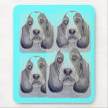 Basset Hound Mousepad  Artwork by Carol Zeock