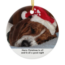 Basset hound ornament