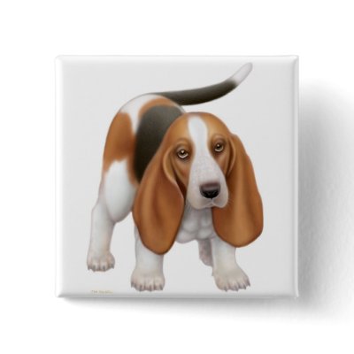 Basset Hound Pin by twopurringcats