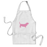 Basset Hound (pink) Aprons