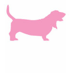 Basset Hound (pink) t-shirts