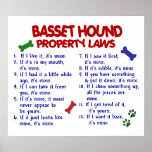 BASSET HOUND PL2 PRINT