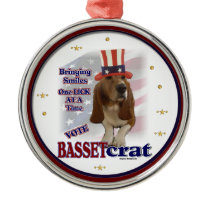 Basset Hound Political Humour Christmas Ornament