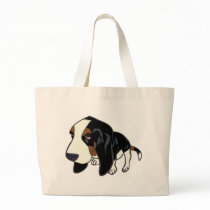 BASSET HOUND PUPPY TOTE BAG