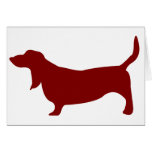 Basset Hound (Red) Card