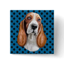Basset Hound Red & White