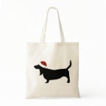 Basset Hound Santa Hat Bag