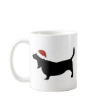 Basset Hound Santa Hat Mugs