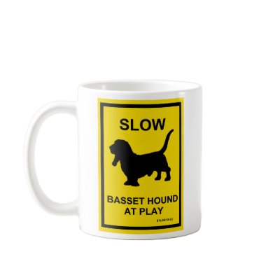 Basset Hound Slow At Play Mug by poochcreations