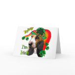 Basset Hound St. Patricks Day cards