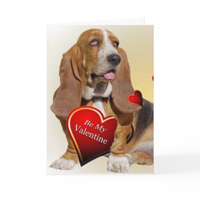 Basset Hound Valentine cards by friskybiz