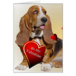 Basset Hound Valentine cards