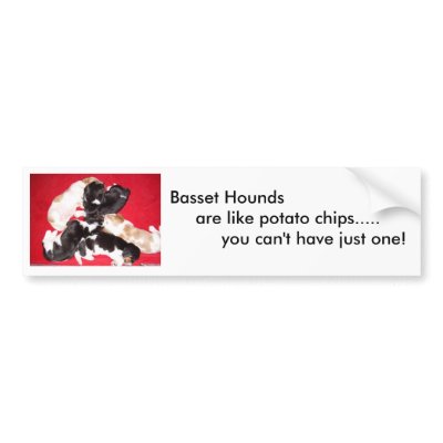 Basset Hounds are like... Bumper Stickers by SpikesSite