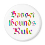 Basset Hounds Rule Magnet