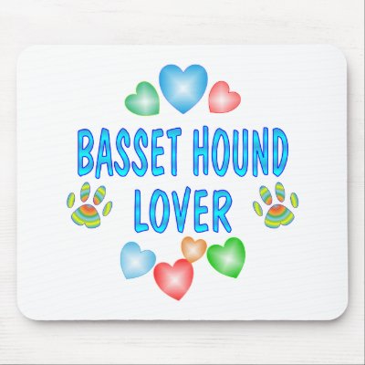 BASSET LOVER MOUSE MAT by TLArnold4