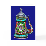BassetStein Greetings Card