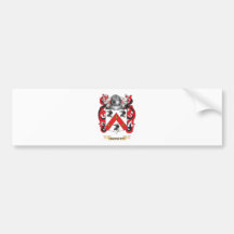 Bassett Coat of Arms (Family Crest) Bumper Sticker