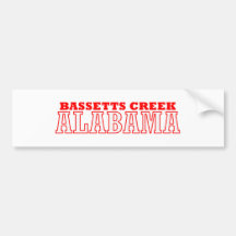 Bassetts Creek, Alabama City Design Bumper Sticker