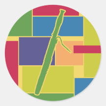 Bassoon Colorblocks Sticker