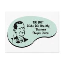 Bassoon Player Voice Post Cards