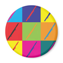 Bassoon Pop Art Fridge Magnets