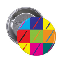 Bassoon Pop Art Pin