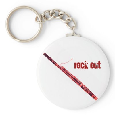 Bassoon Rock Out Keychain by tawillphil