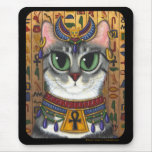 Bast Goddess, Egyptian Bastet Cat Mousepad