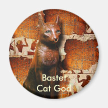 BASTET ~ Ancient Egyptian Cat God Magnets