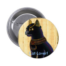 BASTET ~ Cat God Pinback Button