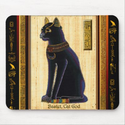 BASTET Egyptian Cat Mouse Pad by PrintedGifts