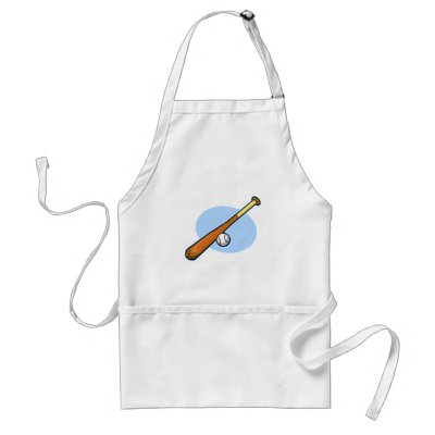 bat and ball Apron
