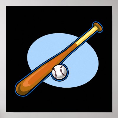 bat and ball Posters