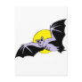 bat and moon postcard