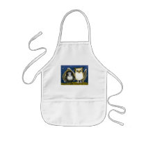 Bat and raven apron