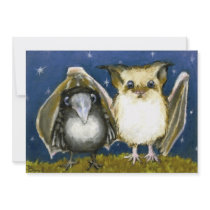 Bat and raven custom invites