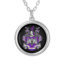 Bat Crest Purple - Necklace (Customise)
