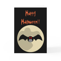 Bat Halloween Card