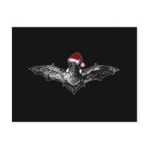 Bat in a Santa Hat Post Cards