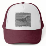Bat Lithograph Faded Trucker Hat