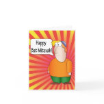 Bat Mitzvah greeting card - Jewish Boy character