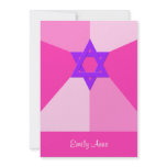 Bat Mitzvah Invitation -- Shades of Pink Invite